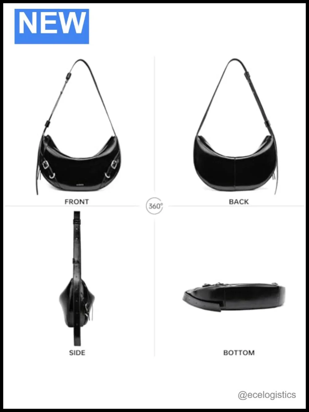Genuine Leather Hobo Bag Women Shoulder Crossbody Purse Work Travel